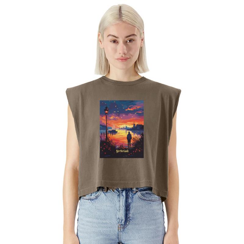 Netherlands Sunset Reflection By The Water With