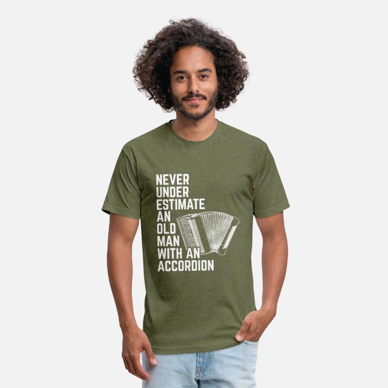 Never Underestimate Old Man Accordion Music Gift