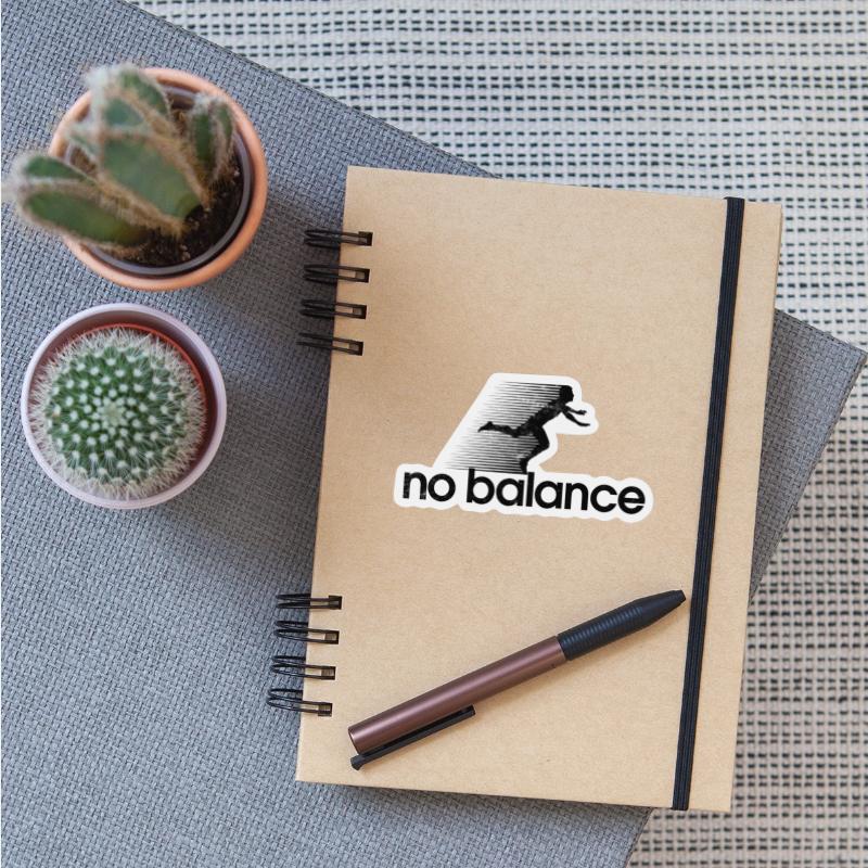 No Balance Black Retro Funny Running