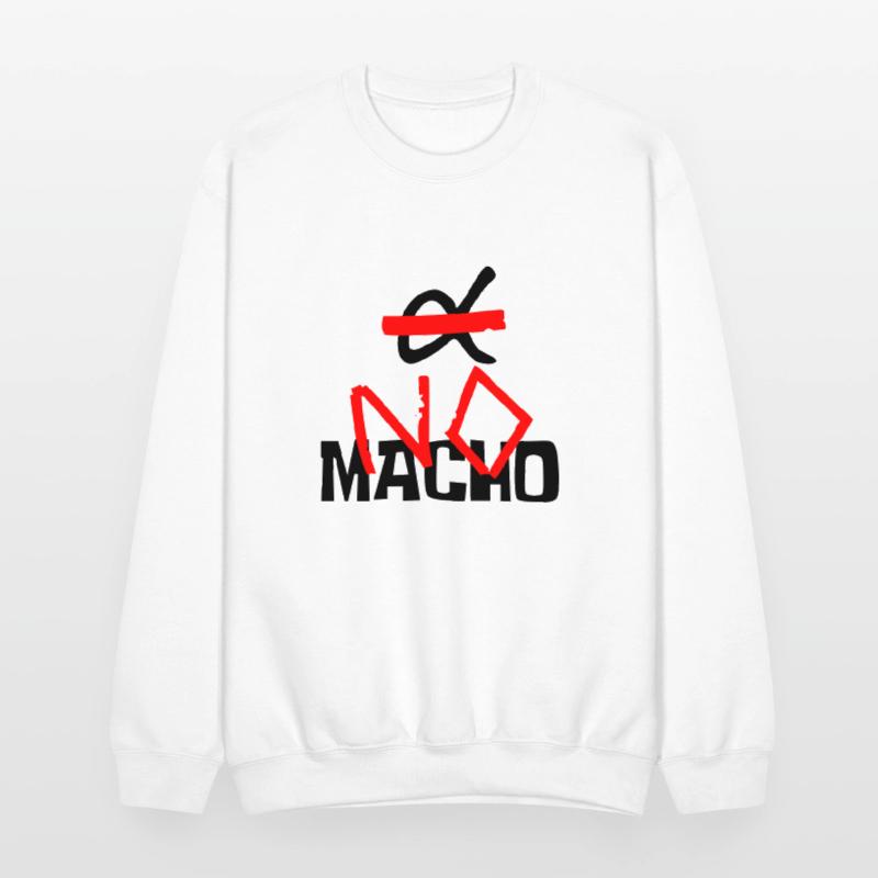 NO Macho (logo and text)