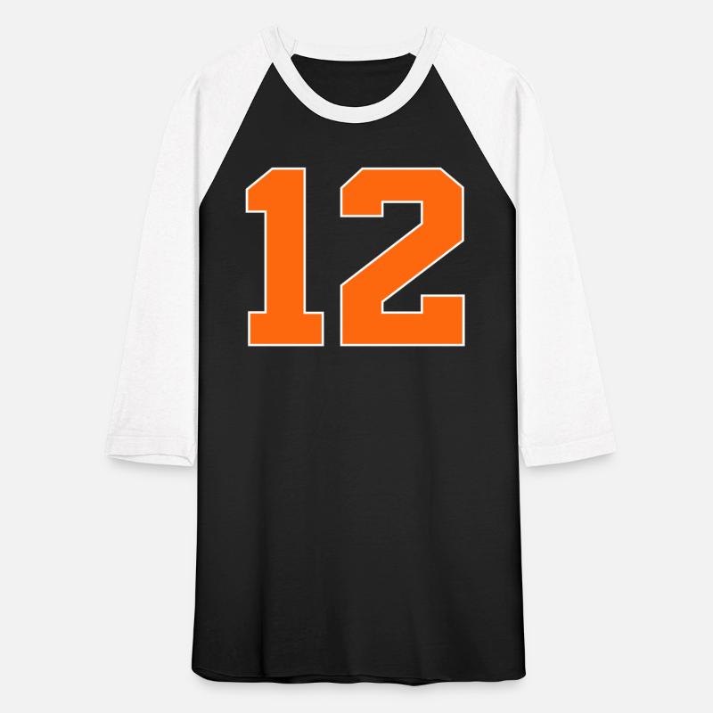 Number 12 Sports Orange