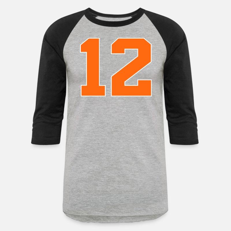 Number 12 Sports Orange