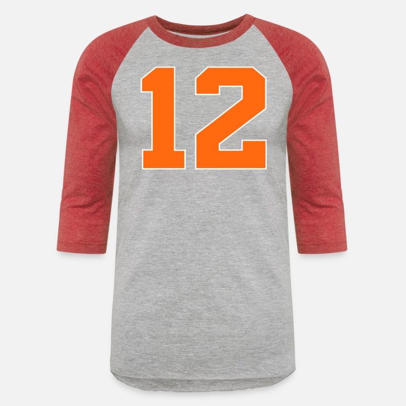 Number 12 Sports Orange