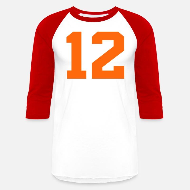 Number 12 Sports Orange