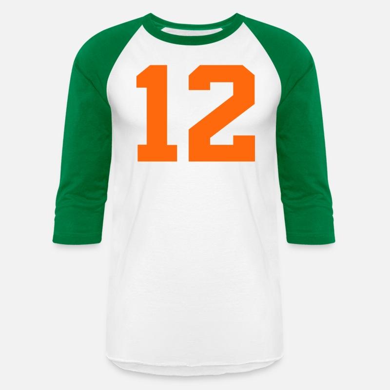 Number 12 Sports Orange