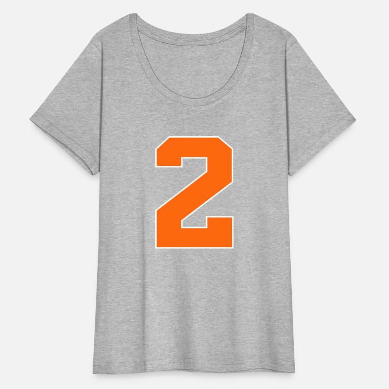 Number 2 Sports Orange