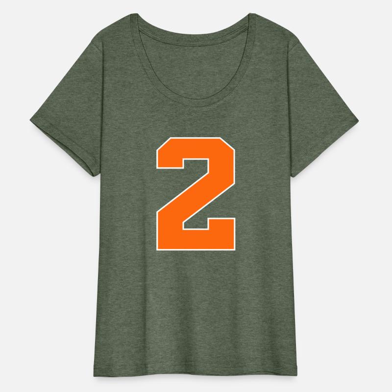 Number 2 Sports Orange