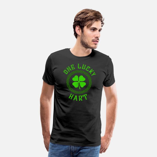 One Lucky Hart Irish Family Four Leaf Clover