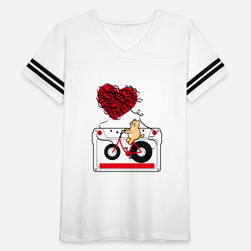 Orange cat pedaling with love music