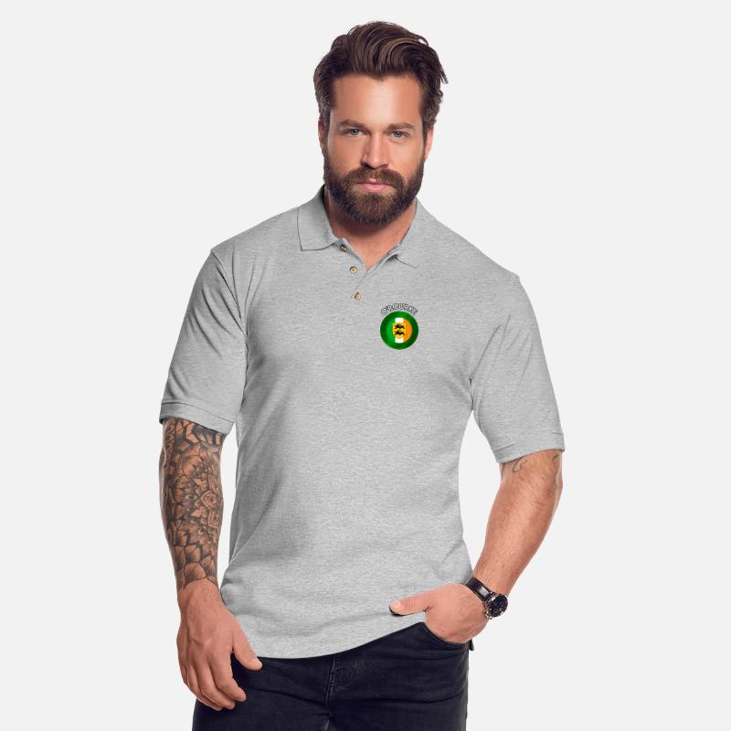 O'Rourke Coat of Arms on Shamrock Irish Flag