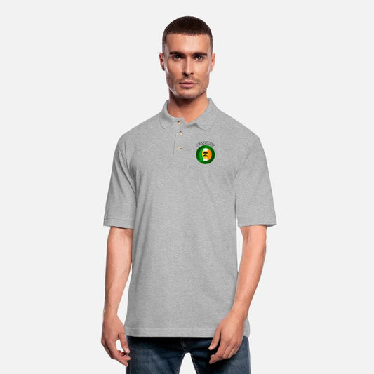 O'Rourke Coat of Arms on Shamrock Irish Flag