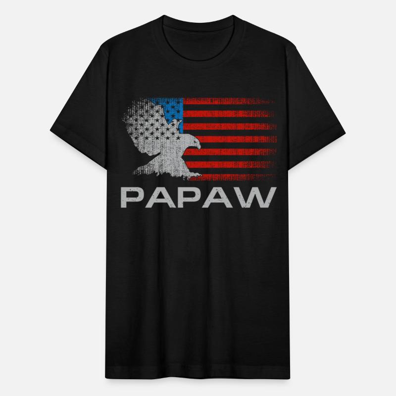 Papaw Fathers Day American Flag Grandfather Funny