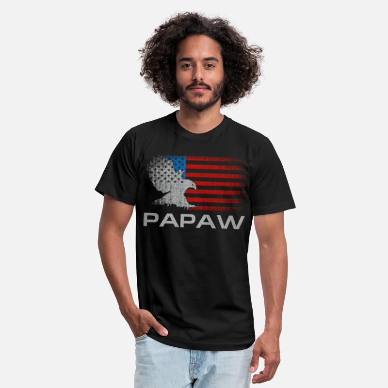 Papaw Fathers Day American Flag Grandfather Funny