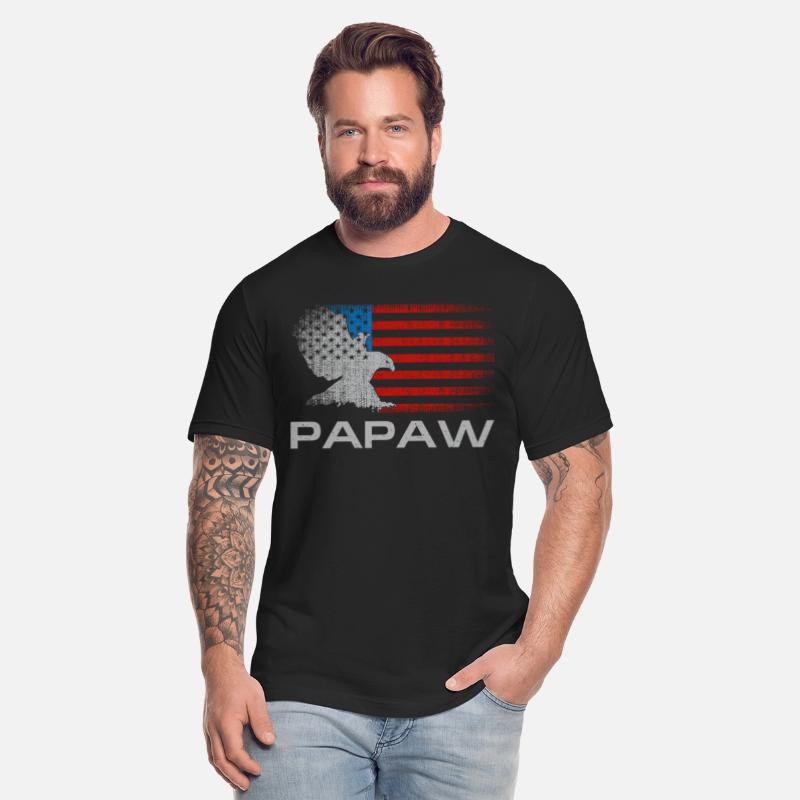 Papaw Fathers Day American Flag Grandfather Funny