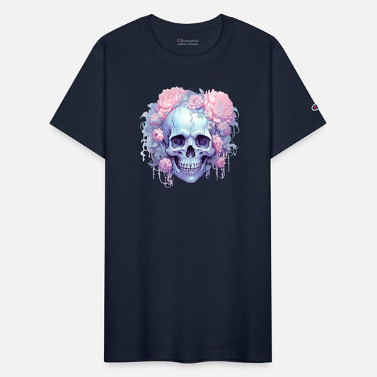 Pastel Goth Floral Skull