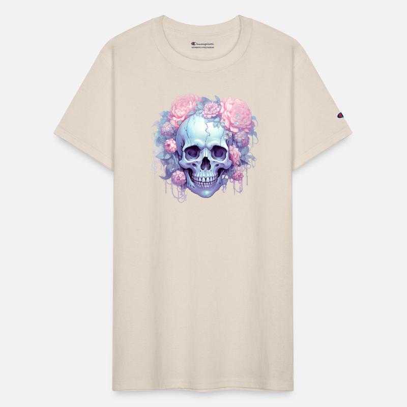 Pastel Goth Floral Skull