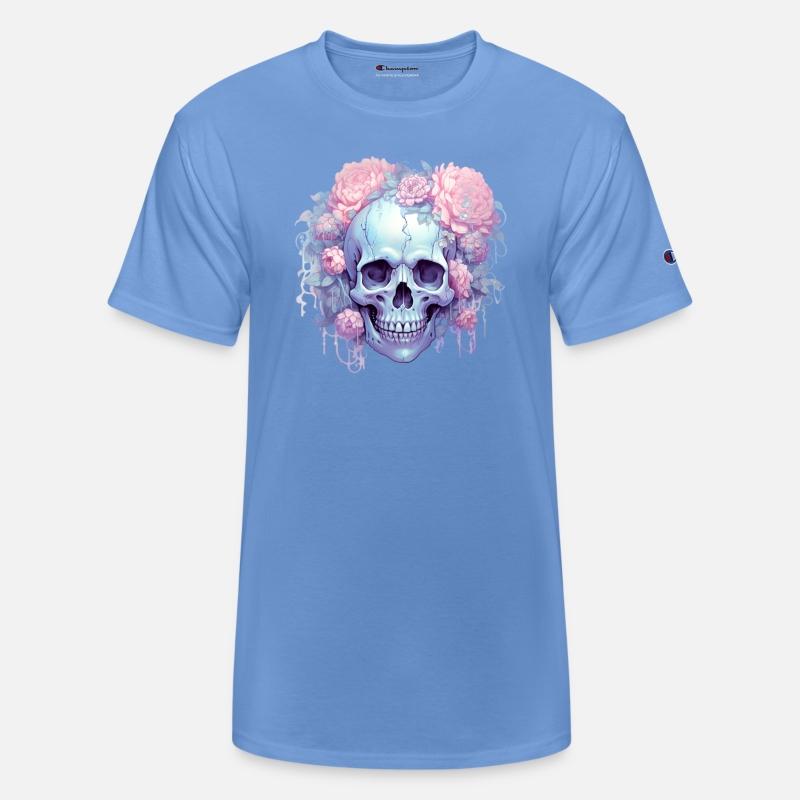 Pastel Goth Floral Skull
