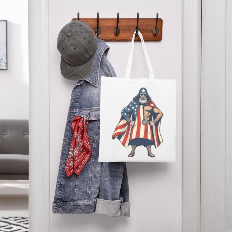 Patriotic Cowboy Superhero Illustration