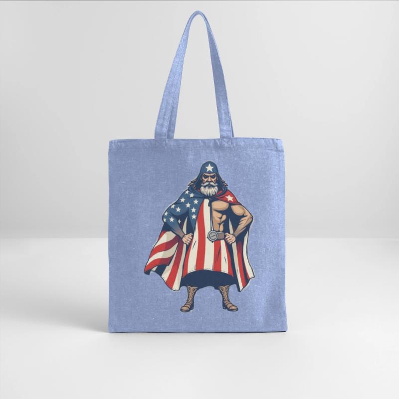 Patriotic Cowboy Superhero Illustration