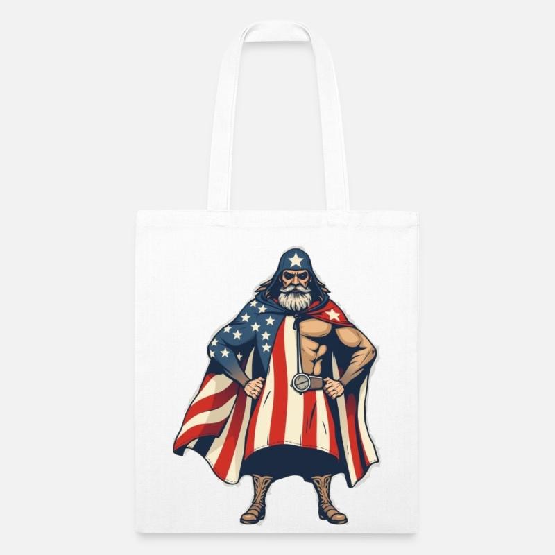 Patriotic Cowboy Superhero Illustration