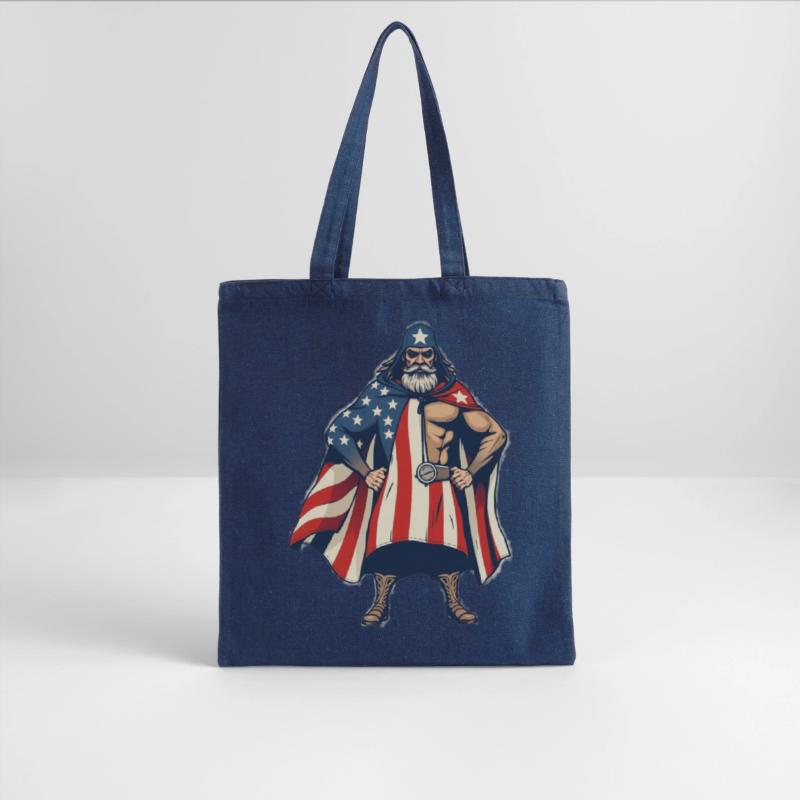 Patriotic Cowboy Superhero Illustration