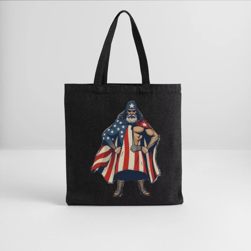 Patriotic Cowboy Superhero Illustration