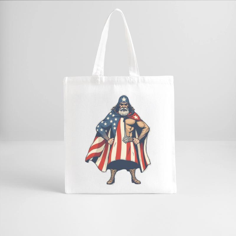 Patriotic Cowboy Superhero Illustration