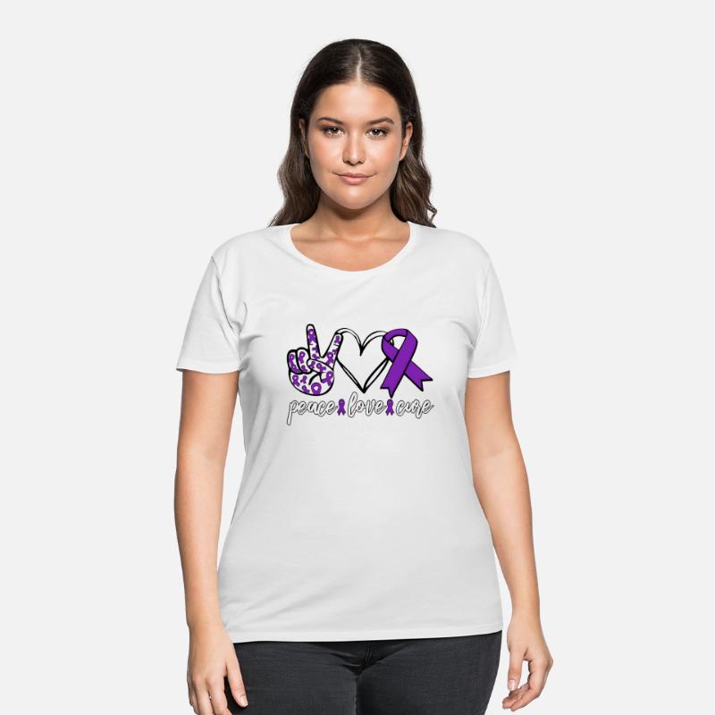 Peace Love Cure Lupus Awareness Support Ribbon