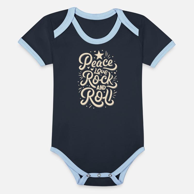 Peace Love Rock And Roll Statement Motto