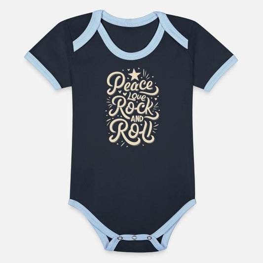 Peace Love Rock And Roll Statement Motto