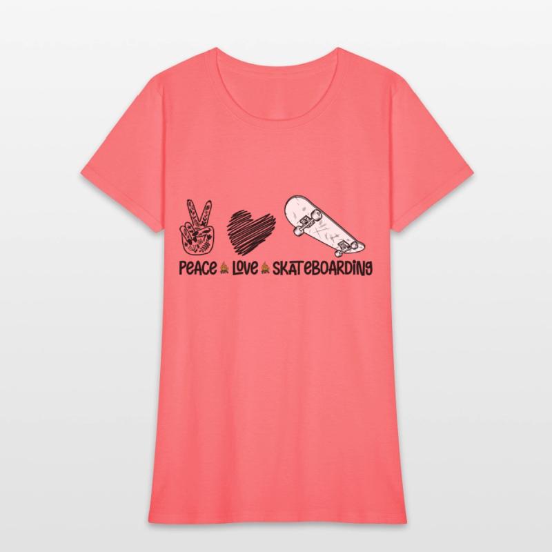 Peace Love Skateboarding, Funny Adventure Gift