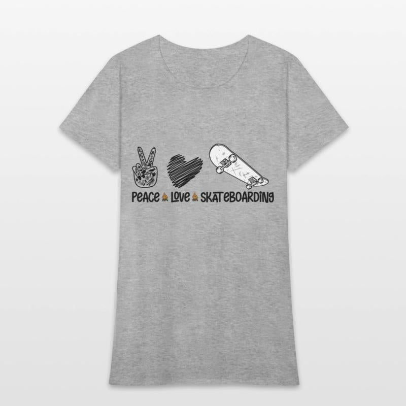 Peace Love Skateboarding, Funny Adventure Gift