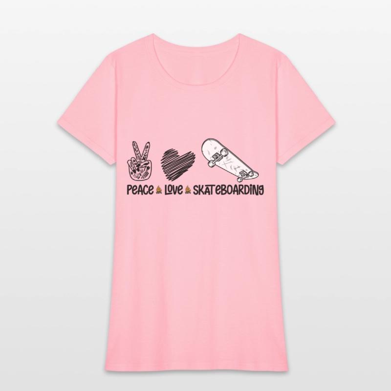 Peace Love Skateboarding, Funny Adventure Gift