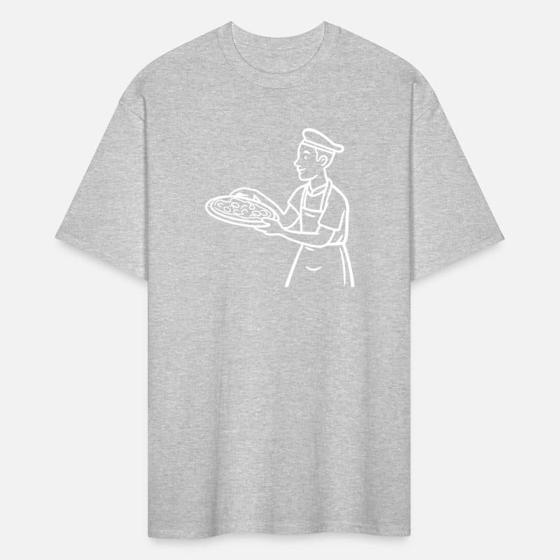 Pizza Maker One Line Drawing