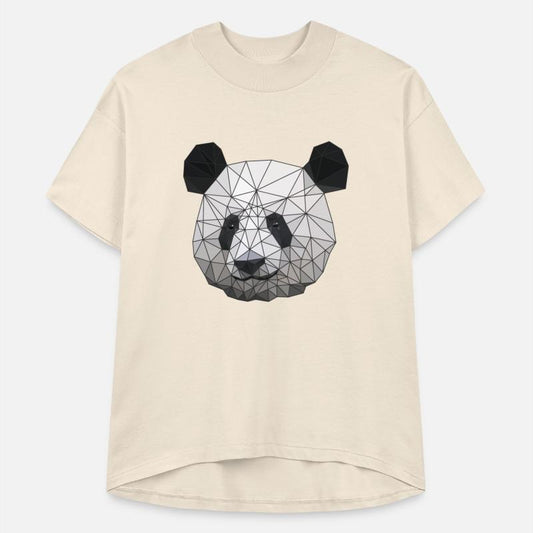 Polygonal panda bear low poly art triangle shapes