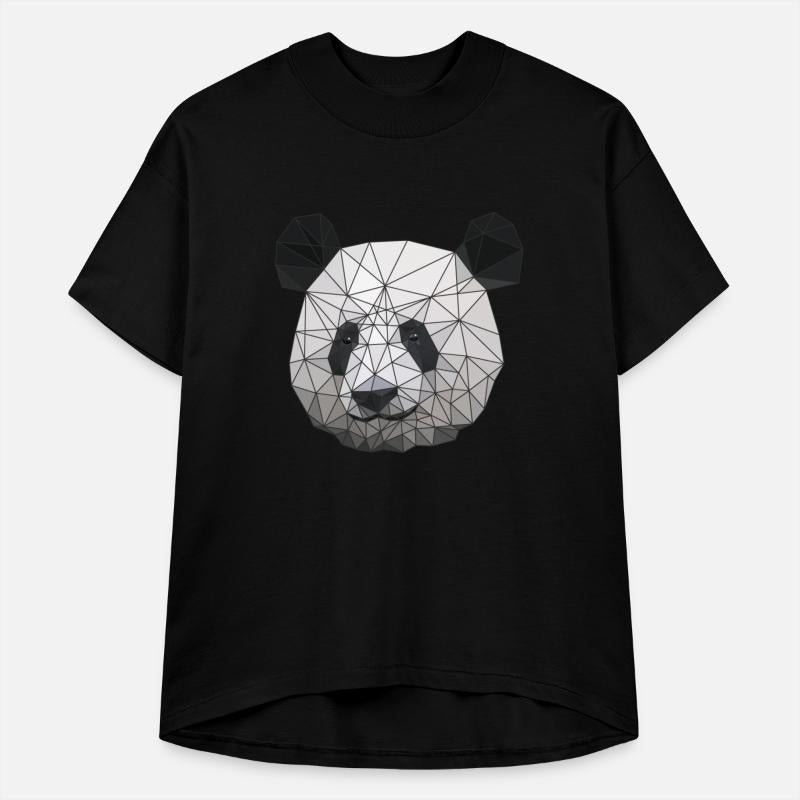 Polygonal panda bear low poly art triangle shapes