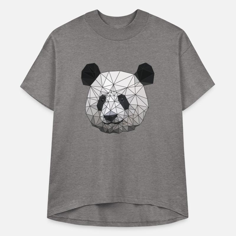 Polygonal panda bear low poly art triangle shapes