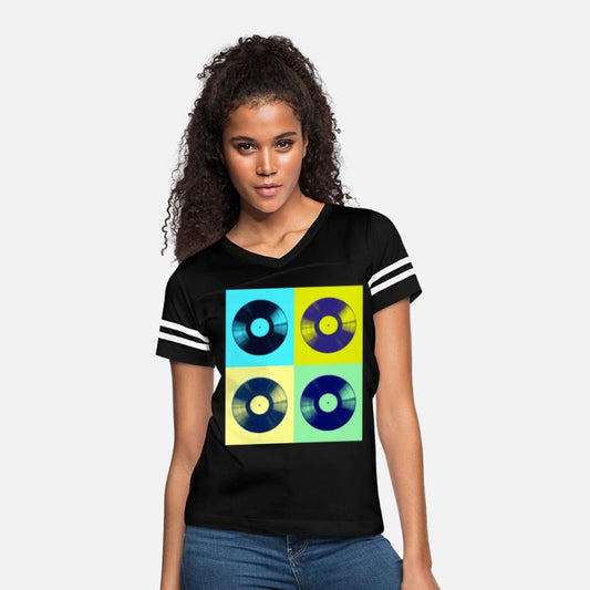 Pop Art Style Vinyl Albums Poster