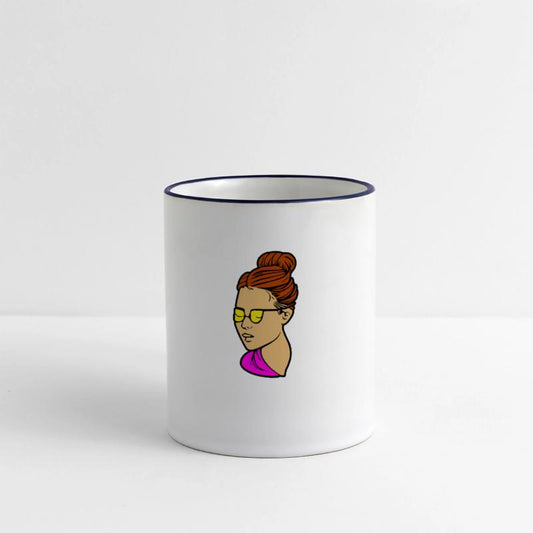 Pretty Silhouette Of A Woman With Glasses Drawing