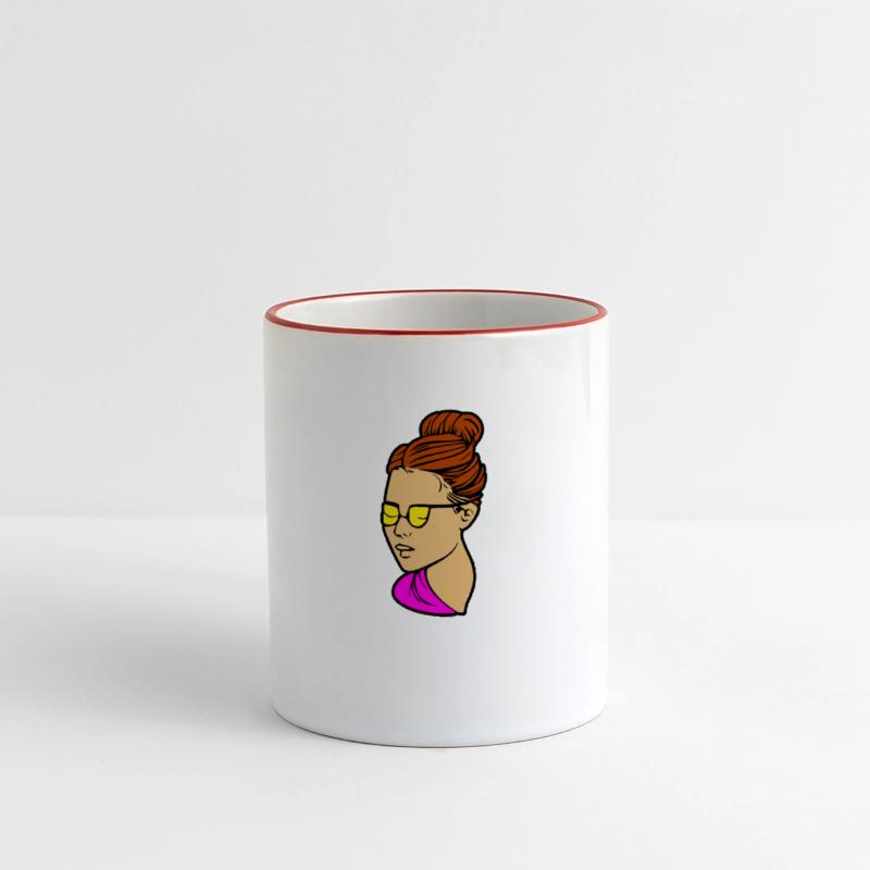 Pretty Silhouette Of A Woman With Glasses Drawing