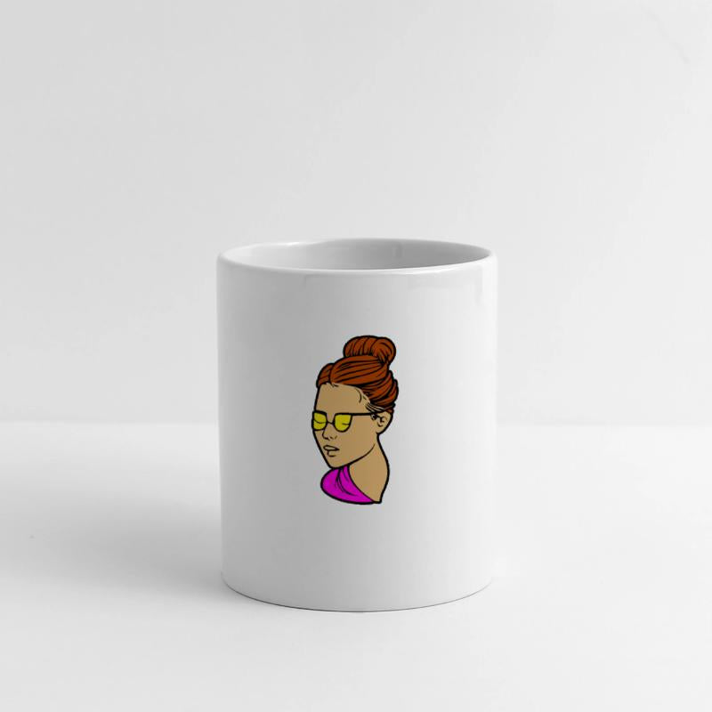 Pretty Silhouette Of A Woman With Glasses Drawing