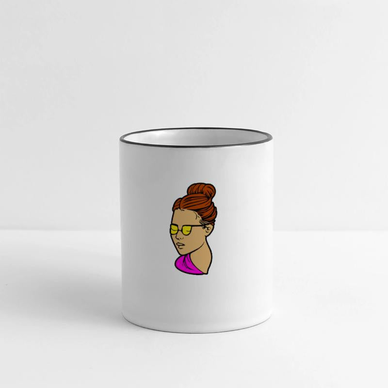 Pretty Silhouette Of A Woman With Glasses Drawing