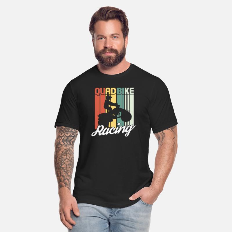 Quad Bike Racing ATV Four Wheeler Biker Retro