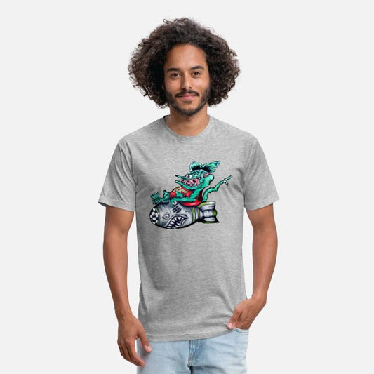 Rat driving a torpedo shark