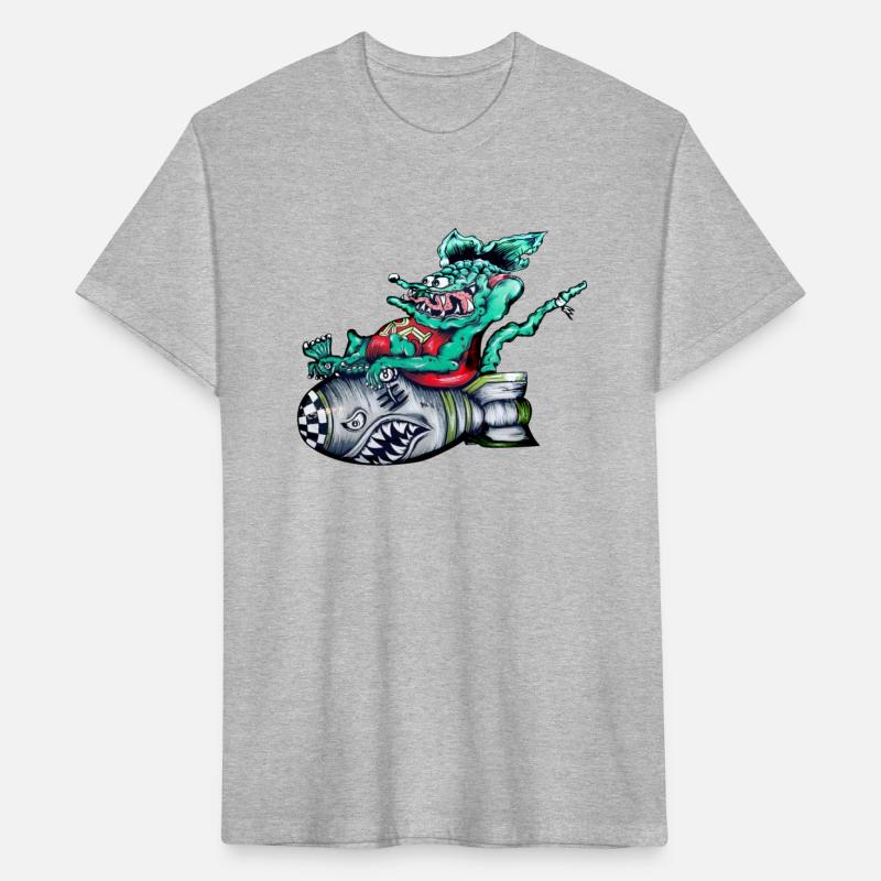 Rat driving a torpedo shark