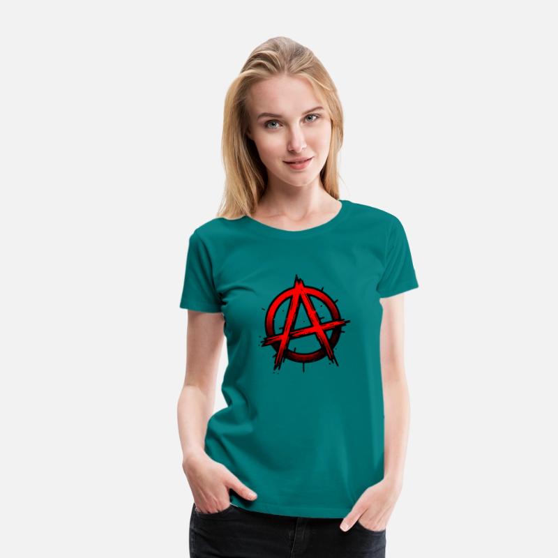 Red Anarchy Symbol - Rebel Freedom Statement