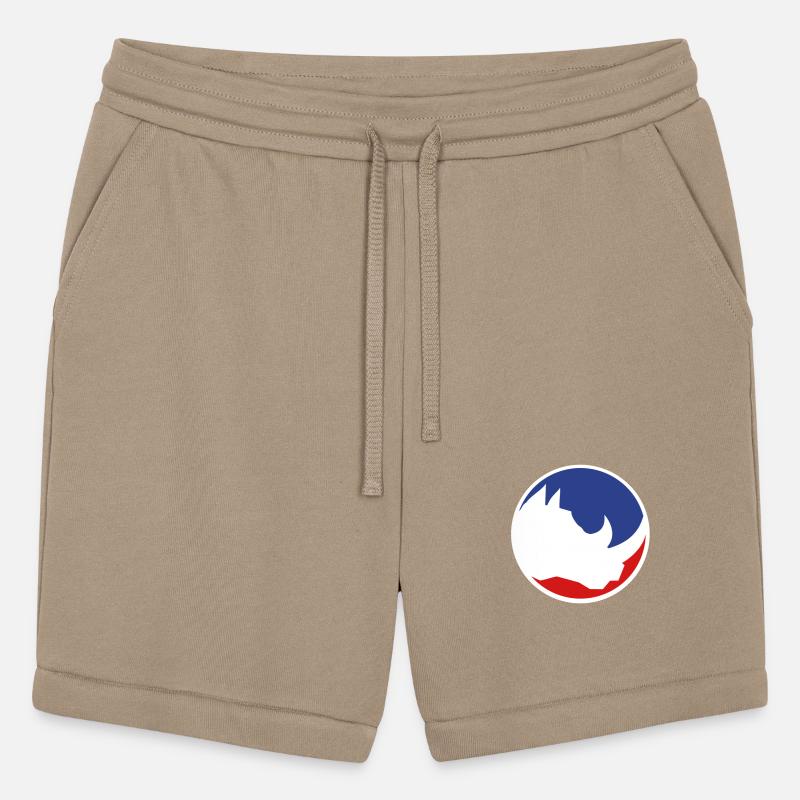 red blue round button circle head silhouette rhino