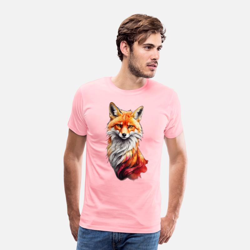 Red fiery fox design