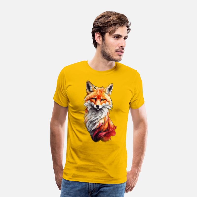 Red fiery fox design