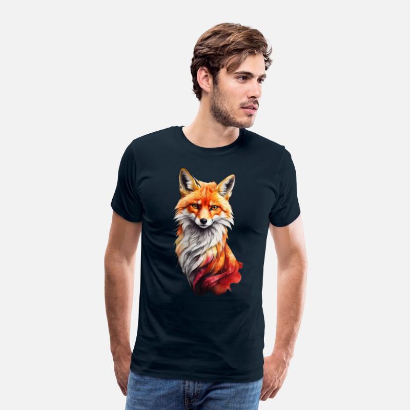 Red fiery fox design